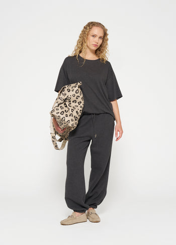 weekend bag leopard | oyster