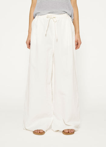 THE WIDE LEG PANTS | ecru