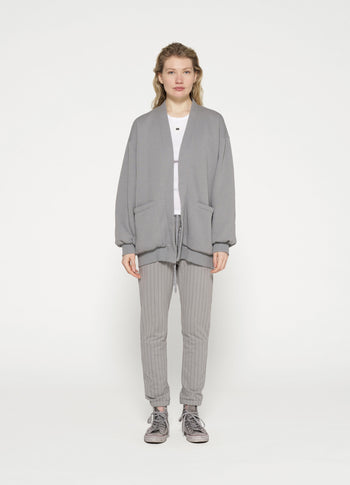 cropped jogger pinstripe | graphite