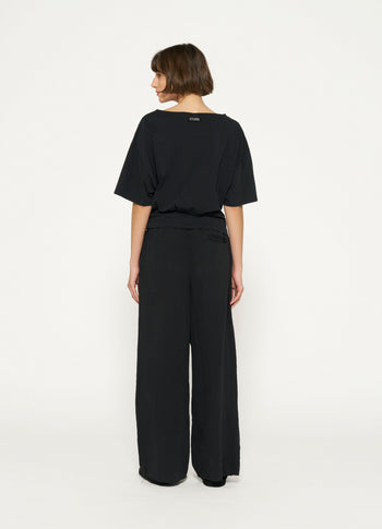 THE WIDE LEG PANTS | black