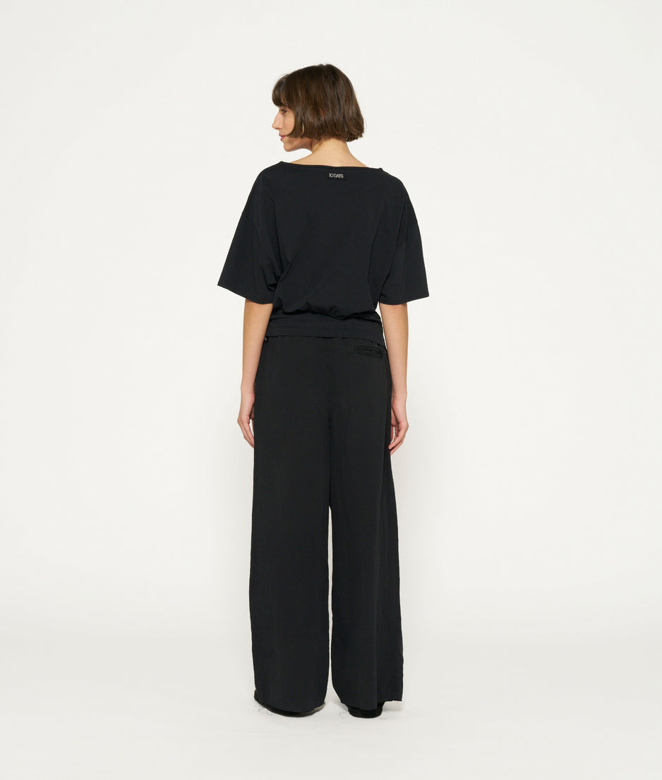 THE WIDE LEG PANTS | black