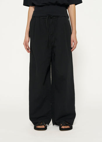 THE WIDE LEG PANTS | black