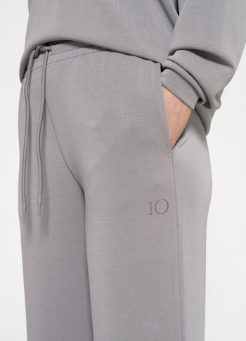 flared jogger scuba | graphite