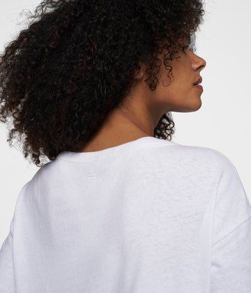 THE LONG SLEEVE LINEN | white