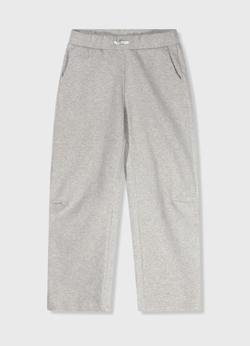 texture fleece jogger | light grey melee