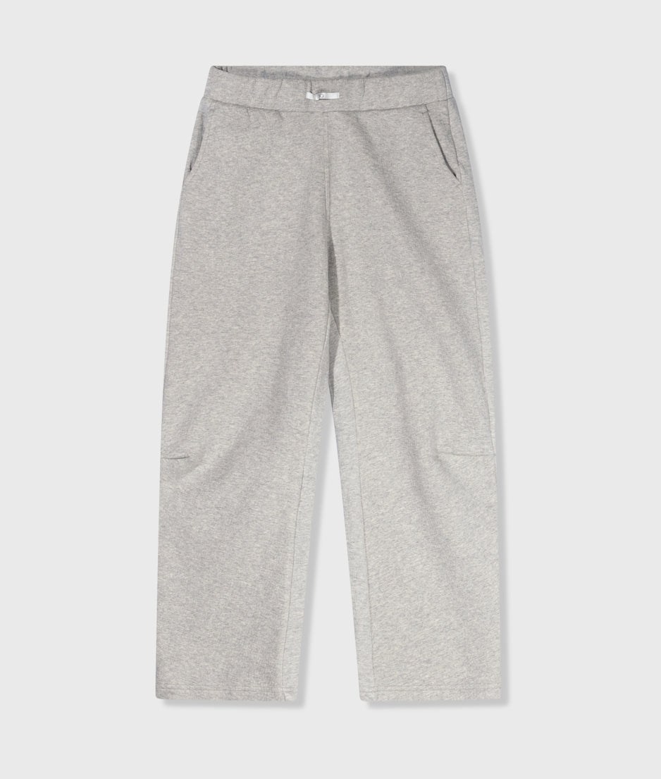 texture fleece jogger | light grey melee