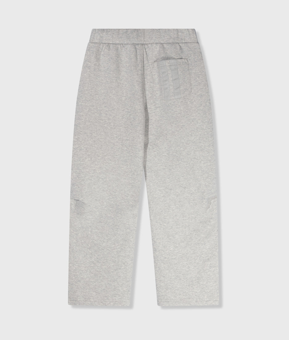 texture fleece jogger | light grey melee