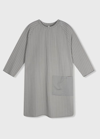 sweat dress pinstripe | graphite