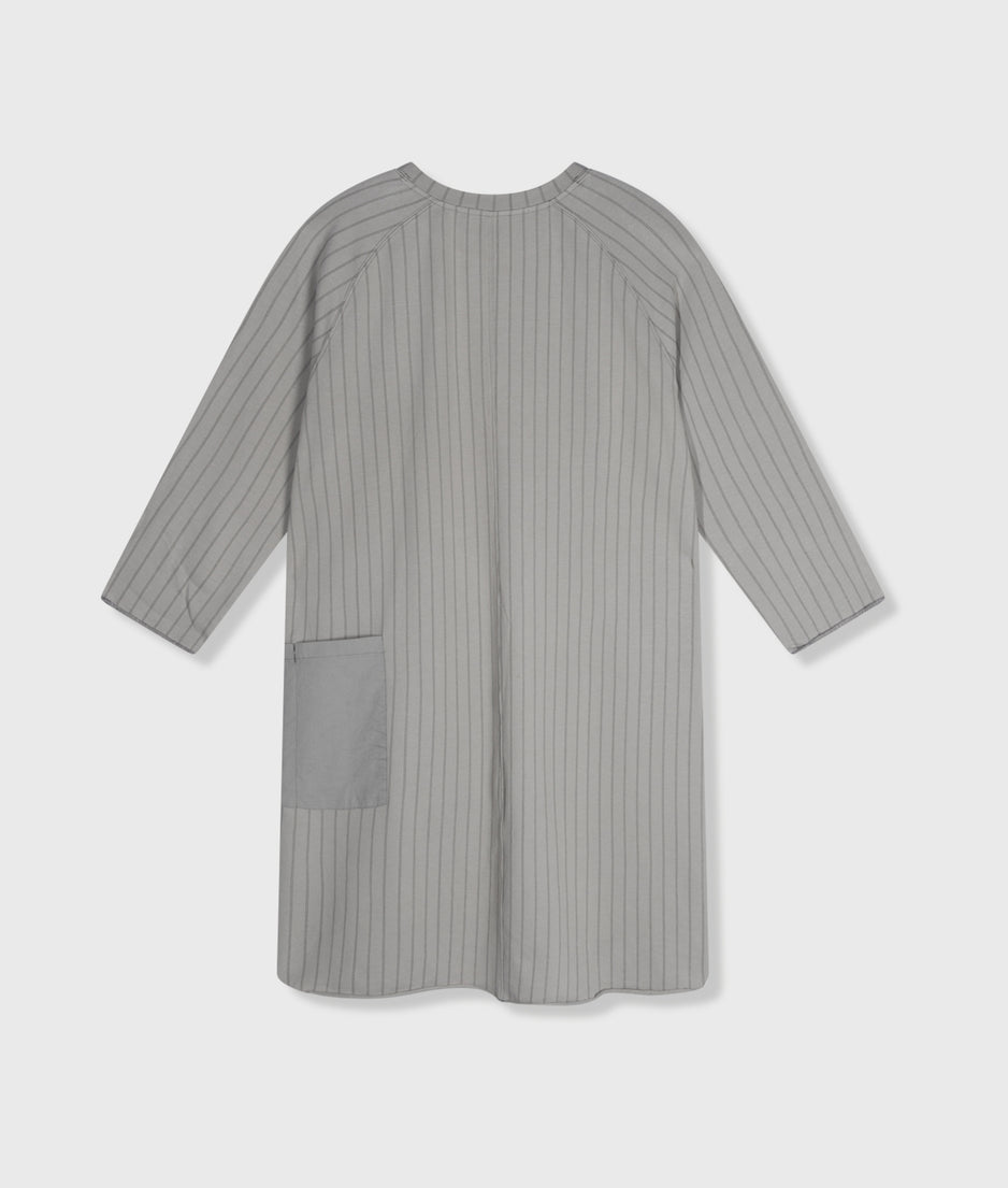 sweat dress pinstripe | graphite