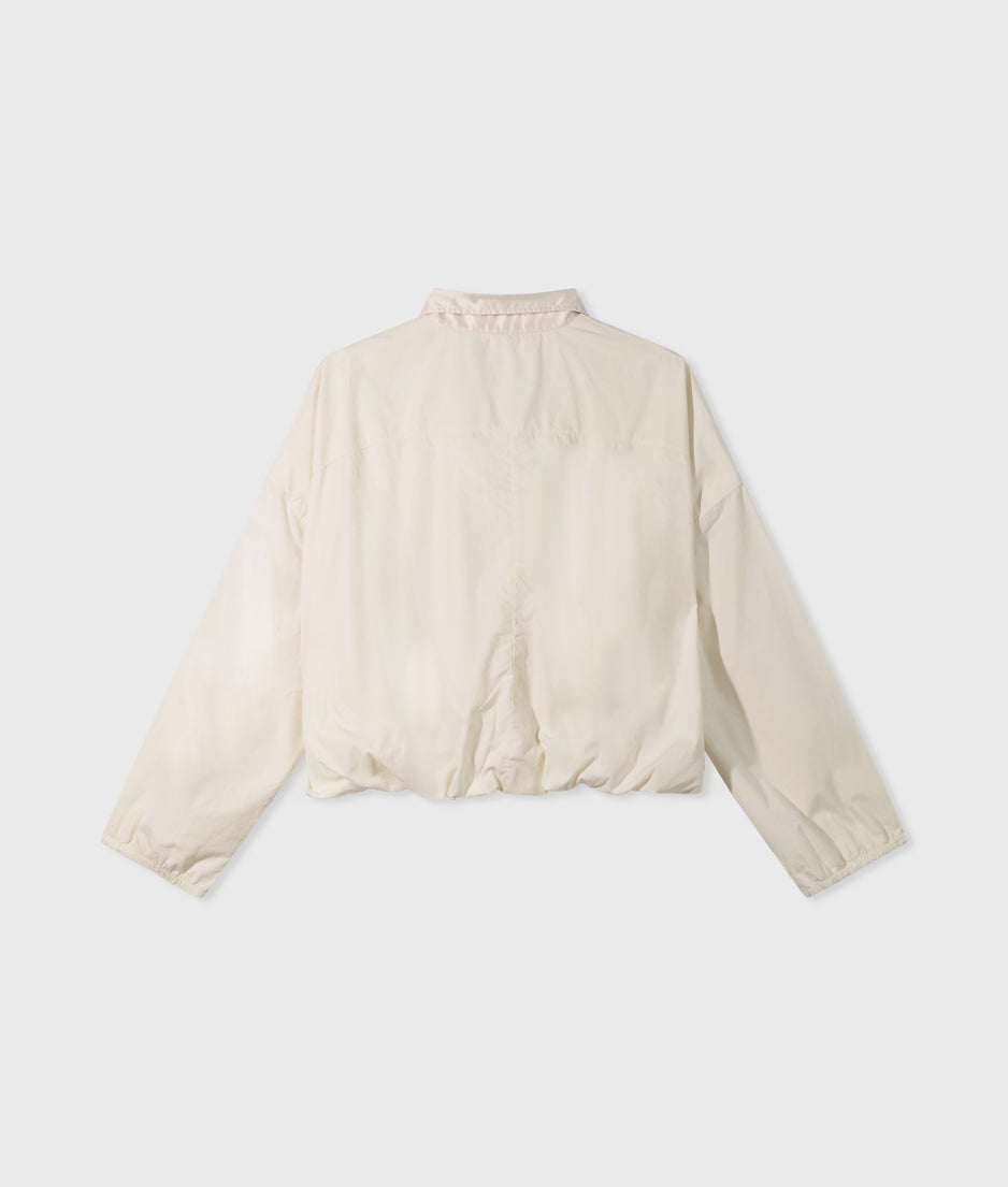 cropped smoking blouse | light natural