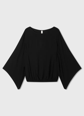 flowy blouse | black