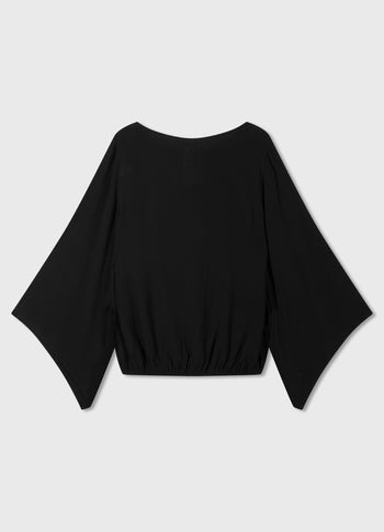 flowy blouse | black