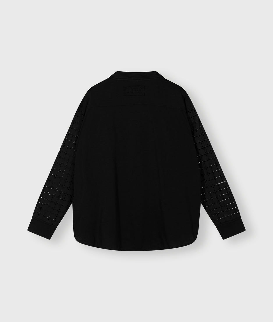 shirt broidery anglaise | black