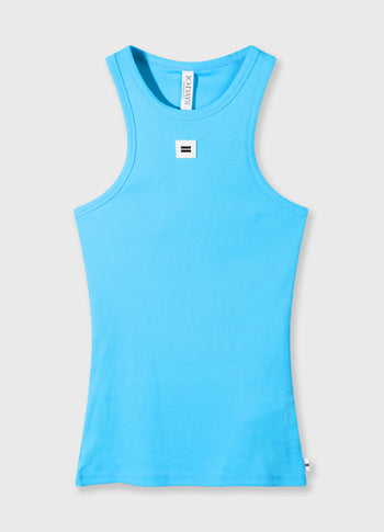 tank top rib | laguna blue