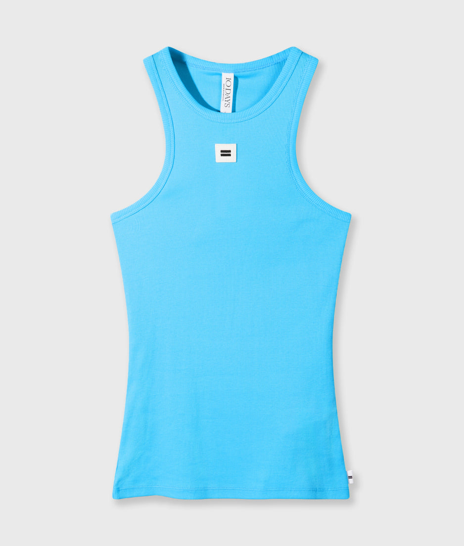 tank top rib | laguna blue