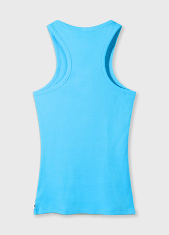 tank top rib | laguna blue