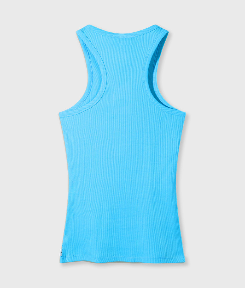 tank top rib | laguna blue