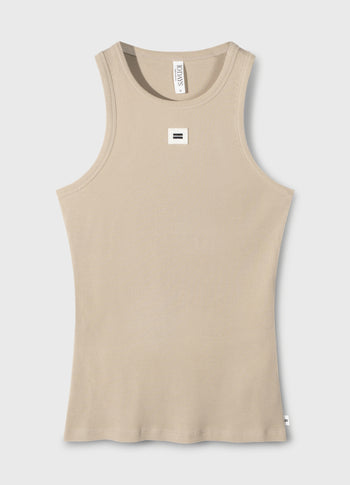 tank top rib | light latte