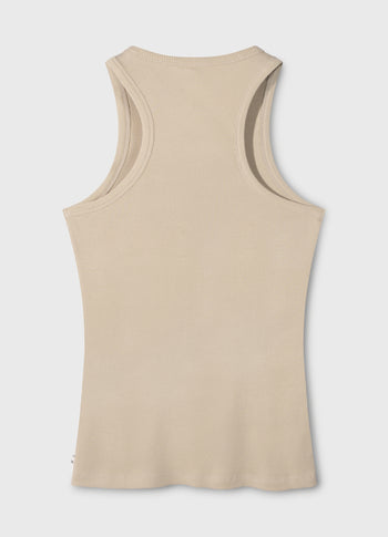 tank top rib | light latte