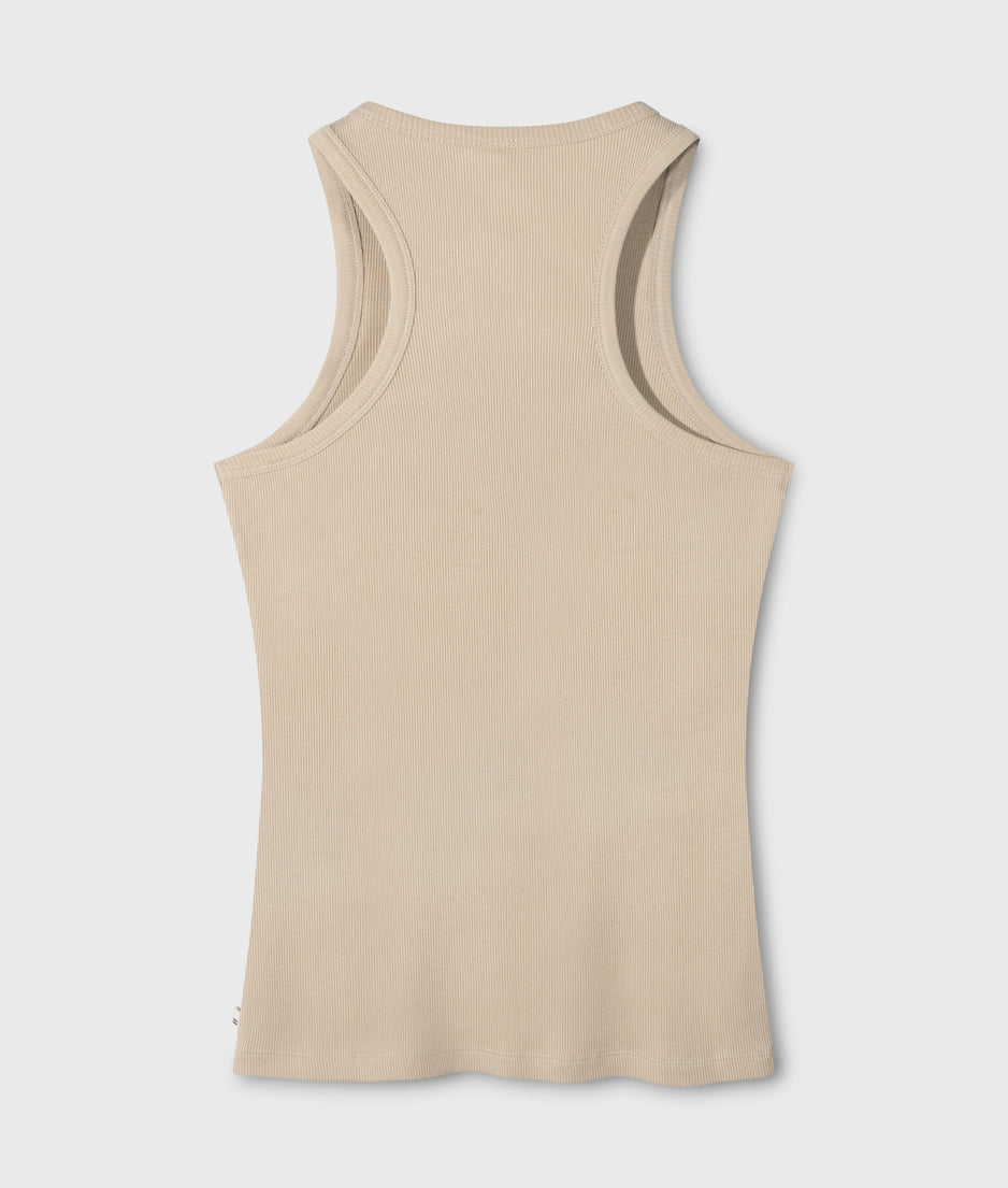 tank top rib | light latte