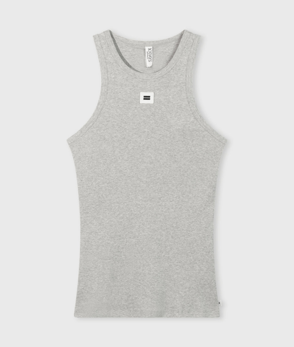 tank top rib | light grey melee