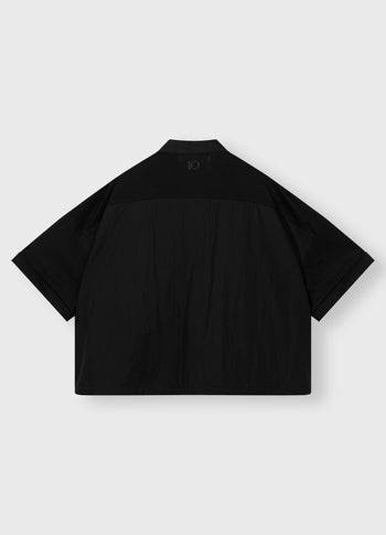 oversized utility shirt | black