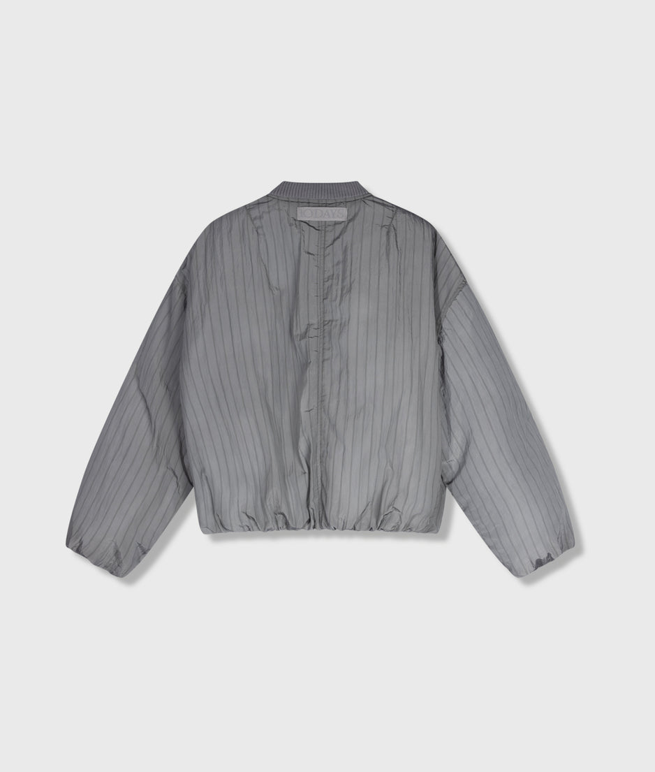 bomber jacket pinstripe | graphite