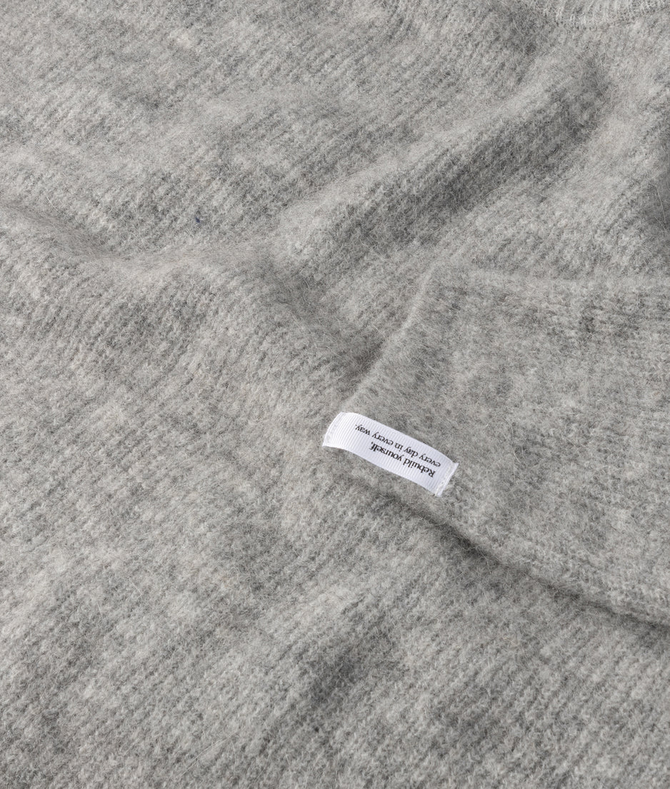 sweater rib knit | light grey melee