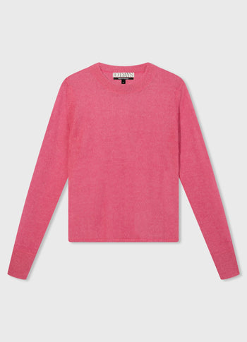 tee thin knit | bright pink