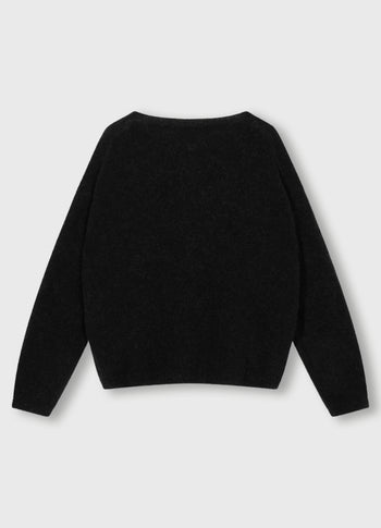 sweater soft knit | black