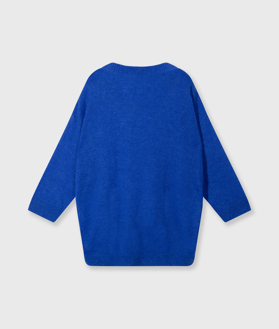 solid sweater | true blue