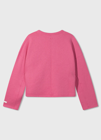 sweater smock | bright pink