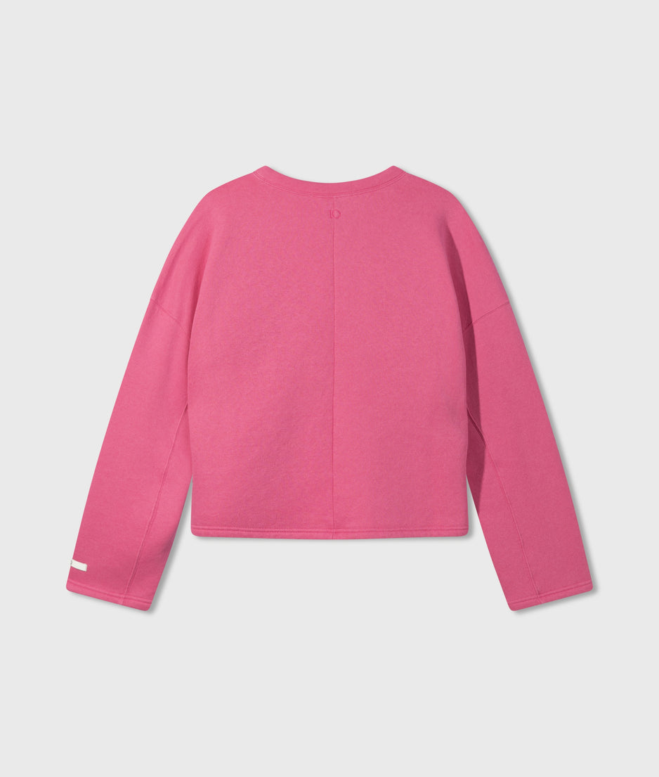 sweater smock | bright pink