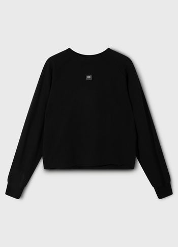 crew neck pearls | black