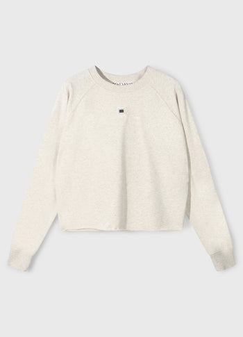 crew neck pearls | soft white melee