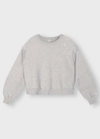 loose fit sweater | light grey melee