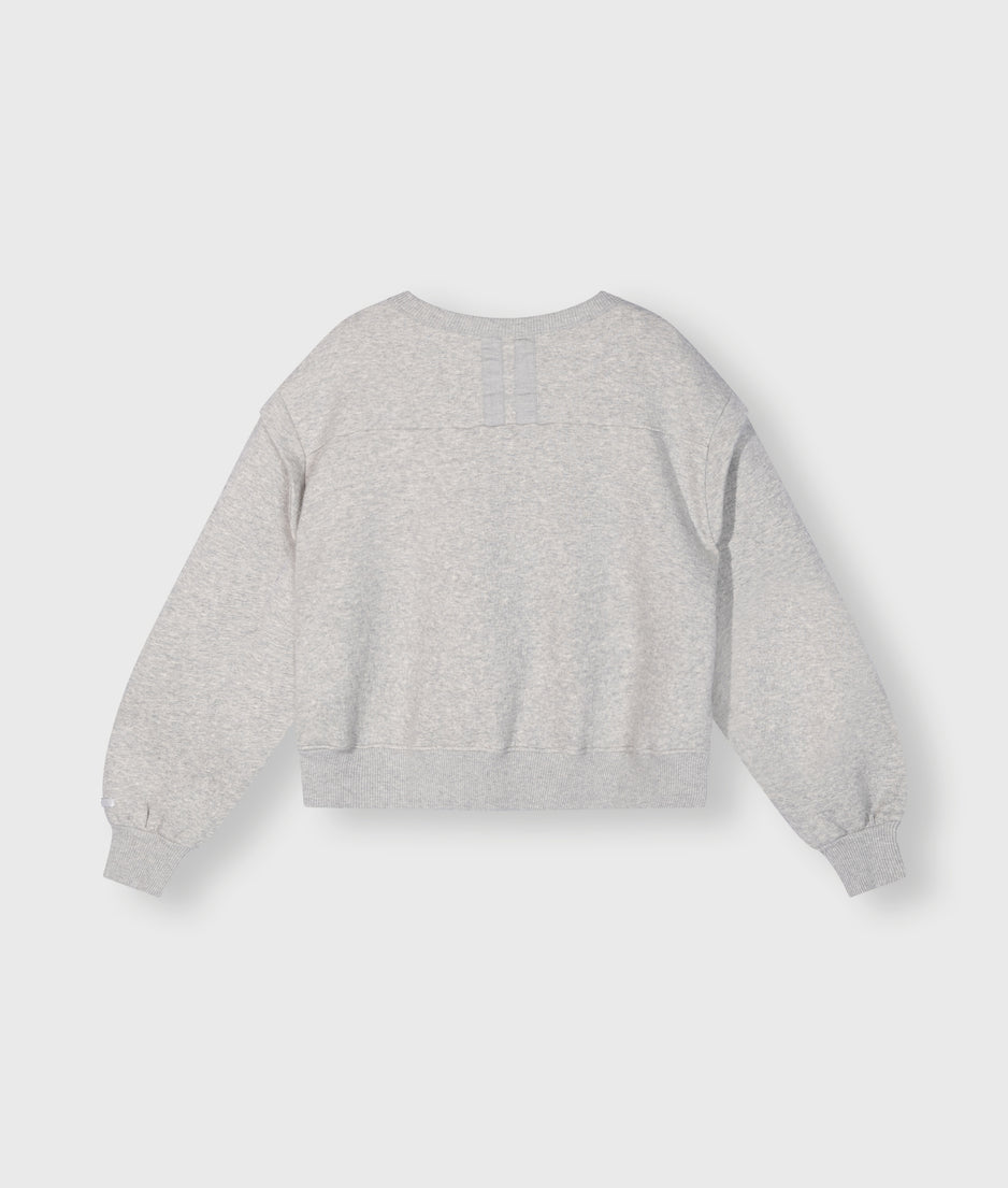 loose fit sweater | light grey melee