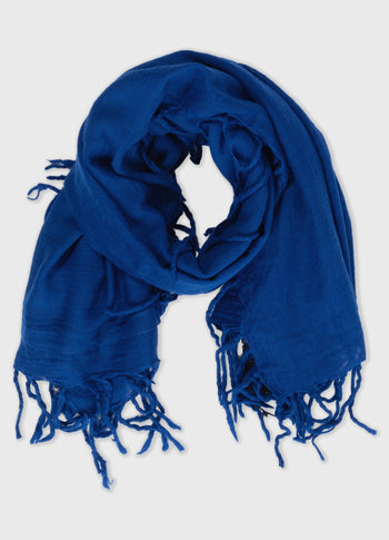 scarf wool | true blue