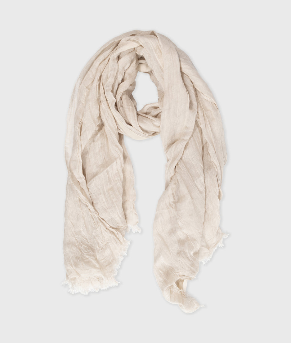 scarf linen | ecru