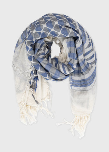 check scarf | graphite