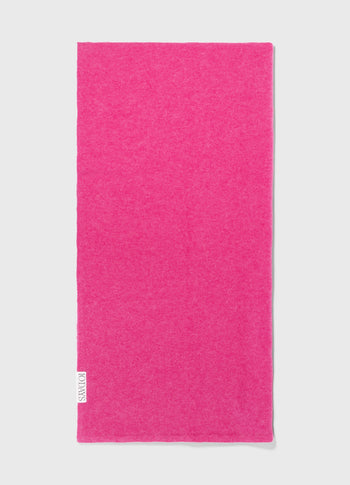 scarf soft knit | bright pink