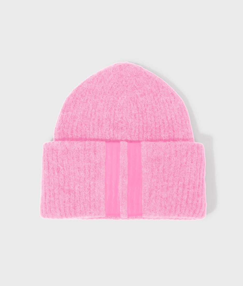 beanie soft knit | pink