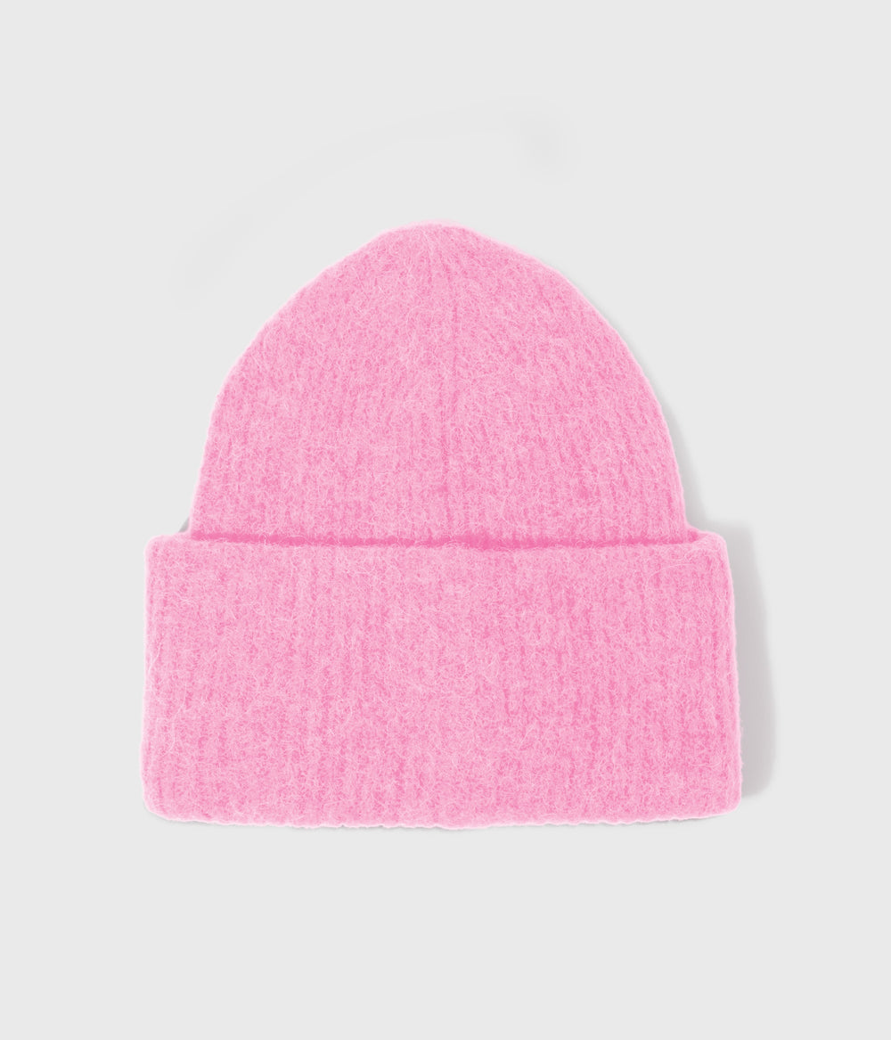 beanie soft knit | pink