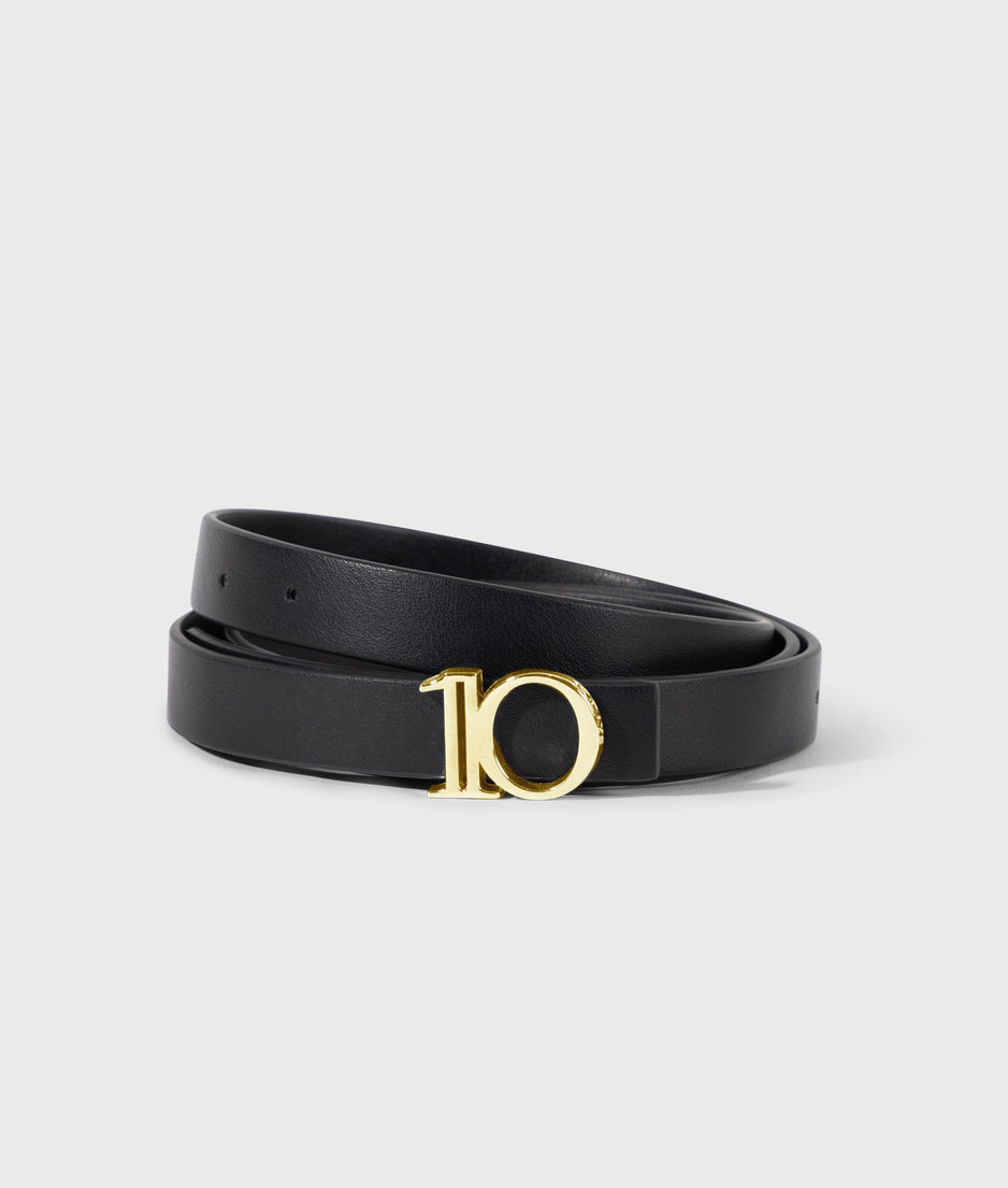 monogram belt | black