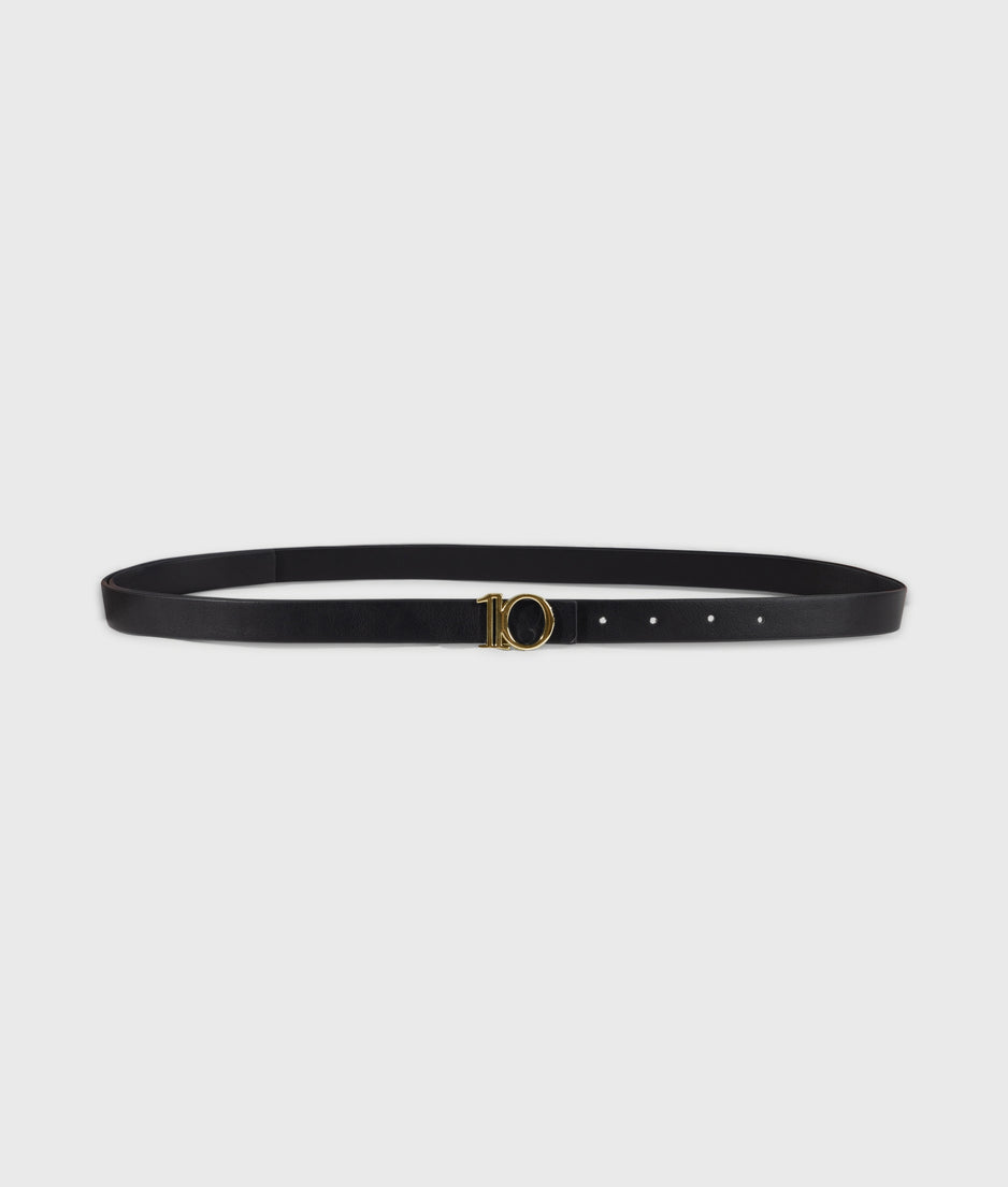 monogram belt | black