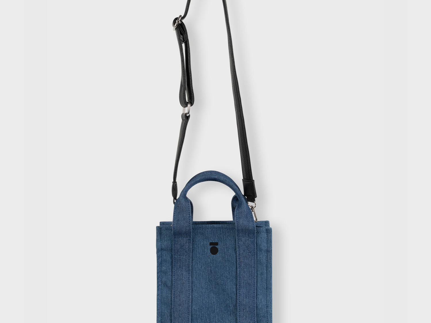 mini box bag denim | stone blue