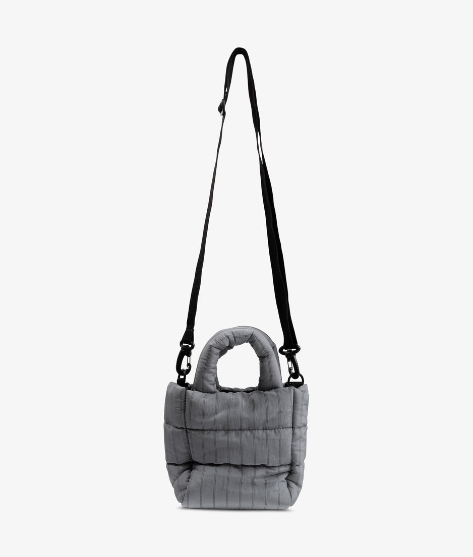 padded bag pinstripe | graphite