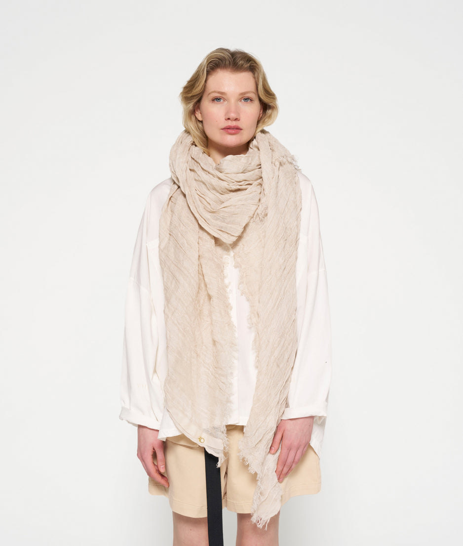 scarf linen | ecru