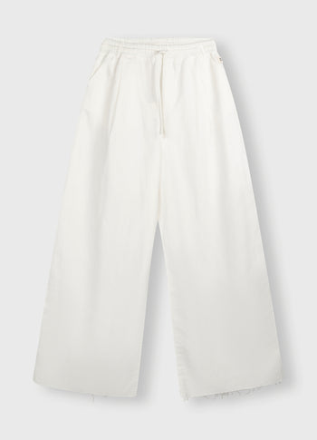 THE WIDE LEG PANTS | ecru