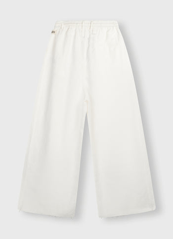 THE WIDE LEG PANTS | ecru